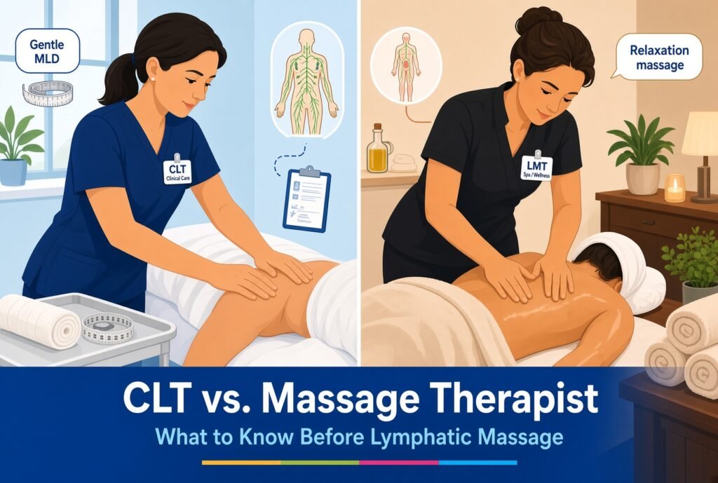 Certified Lymphedema Therapist vs. Massage Therapist: What to Know Before Your Lymphatic Massage in NJ